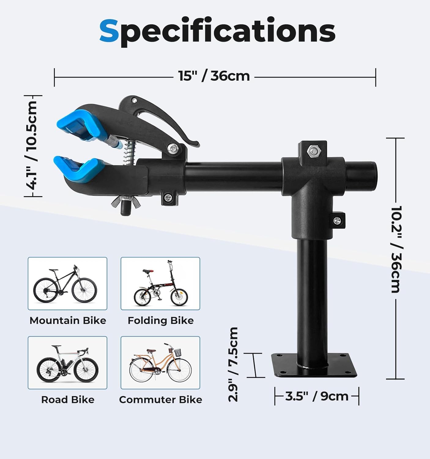 Bike Repair Stand, Bench Mount Bicycle Maintenance Clamp Work Rack D829