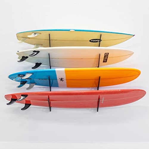 Adjustable Surfboard Storage Rack, 4 Board Wall Mount N128