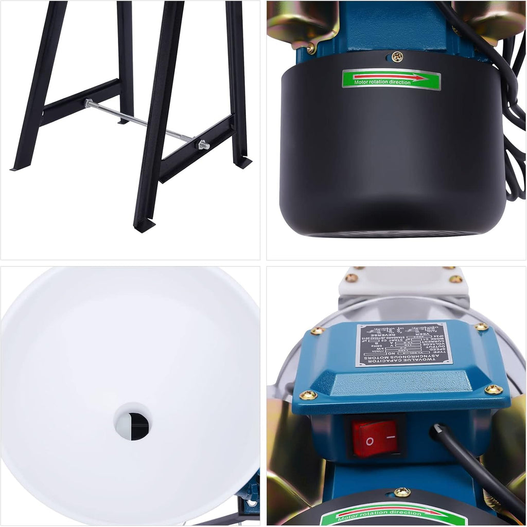 Electric Grain Mill Grinder, 2200W Wet & Dry Cereals, Heavy Duty with Funnel U609697