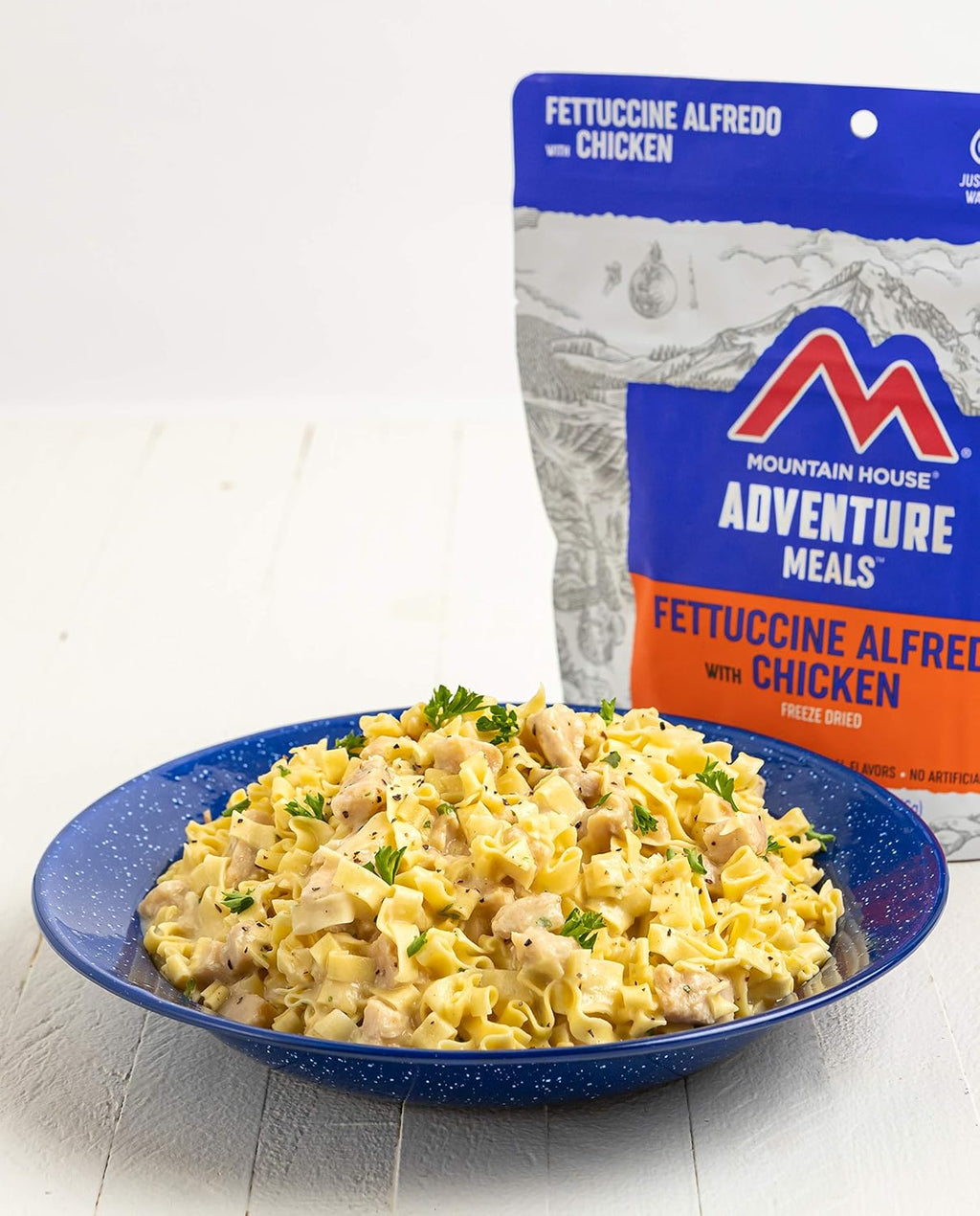 Freeze Dried Fettuccine Alfredo with Chicken, 2 Servings U454805