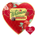 Whitman's Sampler Valentine's Day Red Floral Heart Shape Gift Box Assorted Milk & Dark Chocolate Gift Box, Perfect for Valentines Day, Mothers Day or Any Special Occasion - 10.3 oz. (22 pieces)