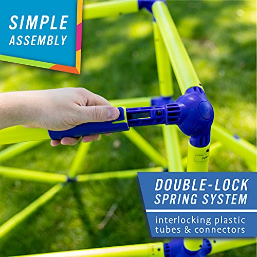 Monkey Bars Climbing Tower for Kids Ages 3-6, Green/Blue X211