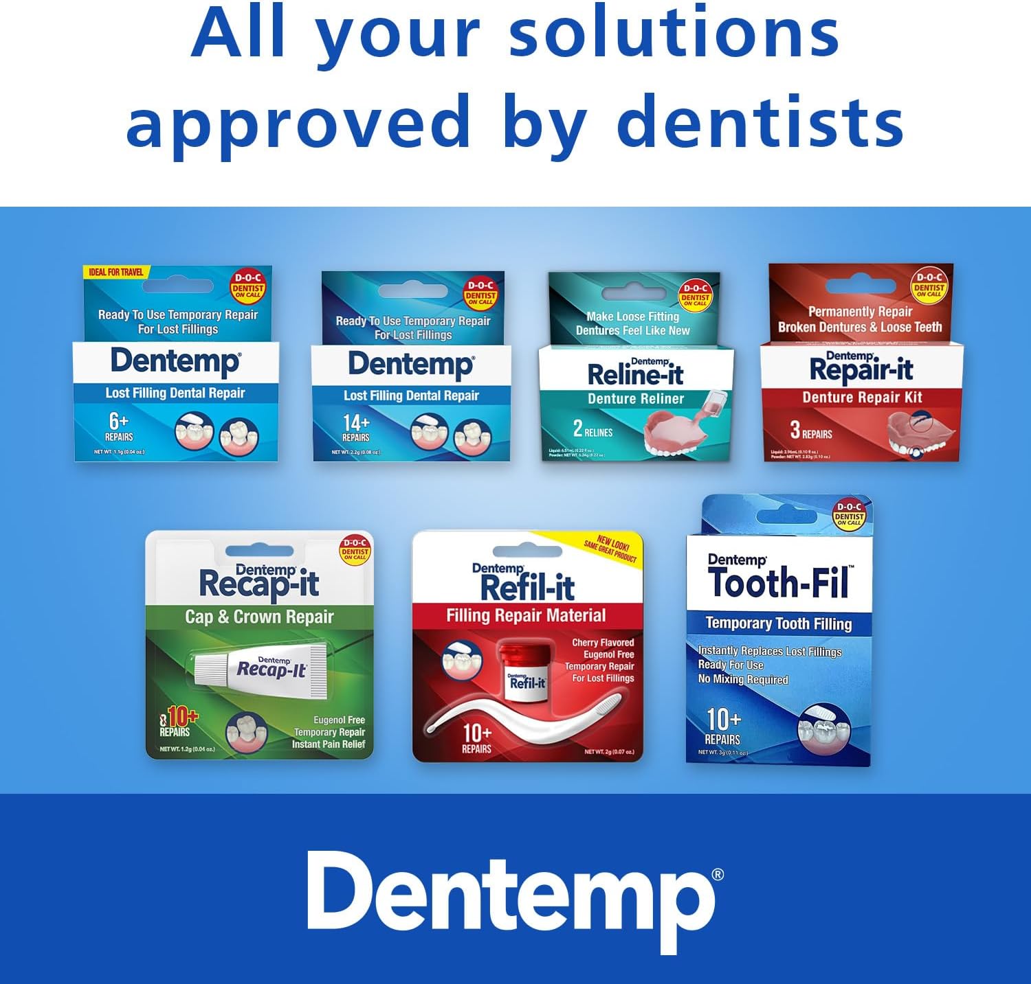Denture Reliner, 2 Count E1303