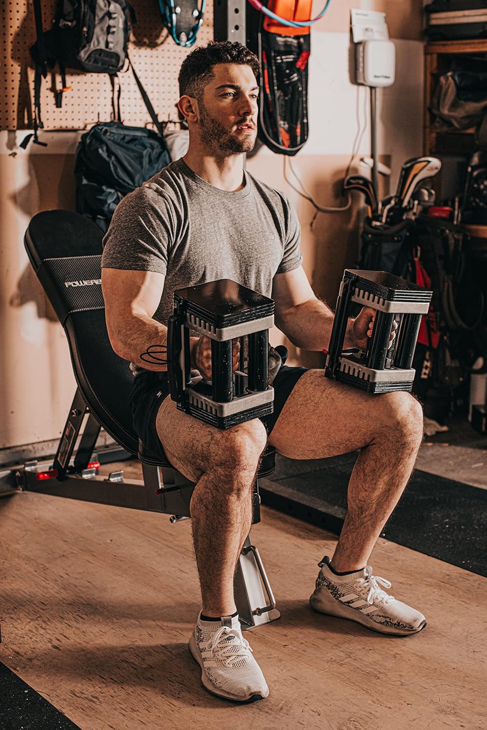 Adjustable Dumbbells, 5-50 lb, Sold in Pairs Y447