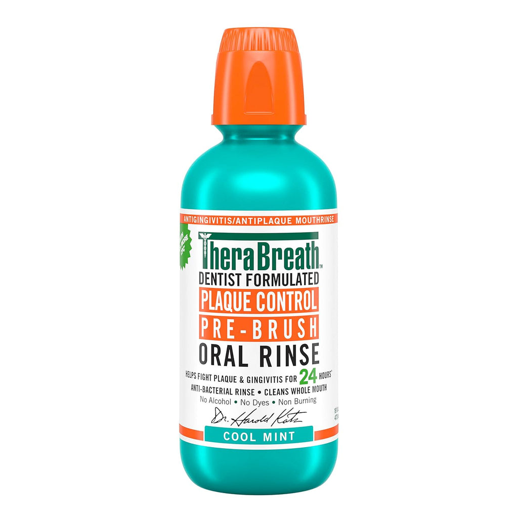 Cavity and Bad Breath Oral Rinse, Cool Mint, 16 Fl Oz Z752966