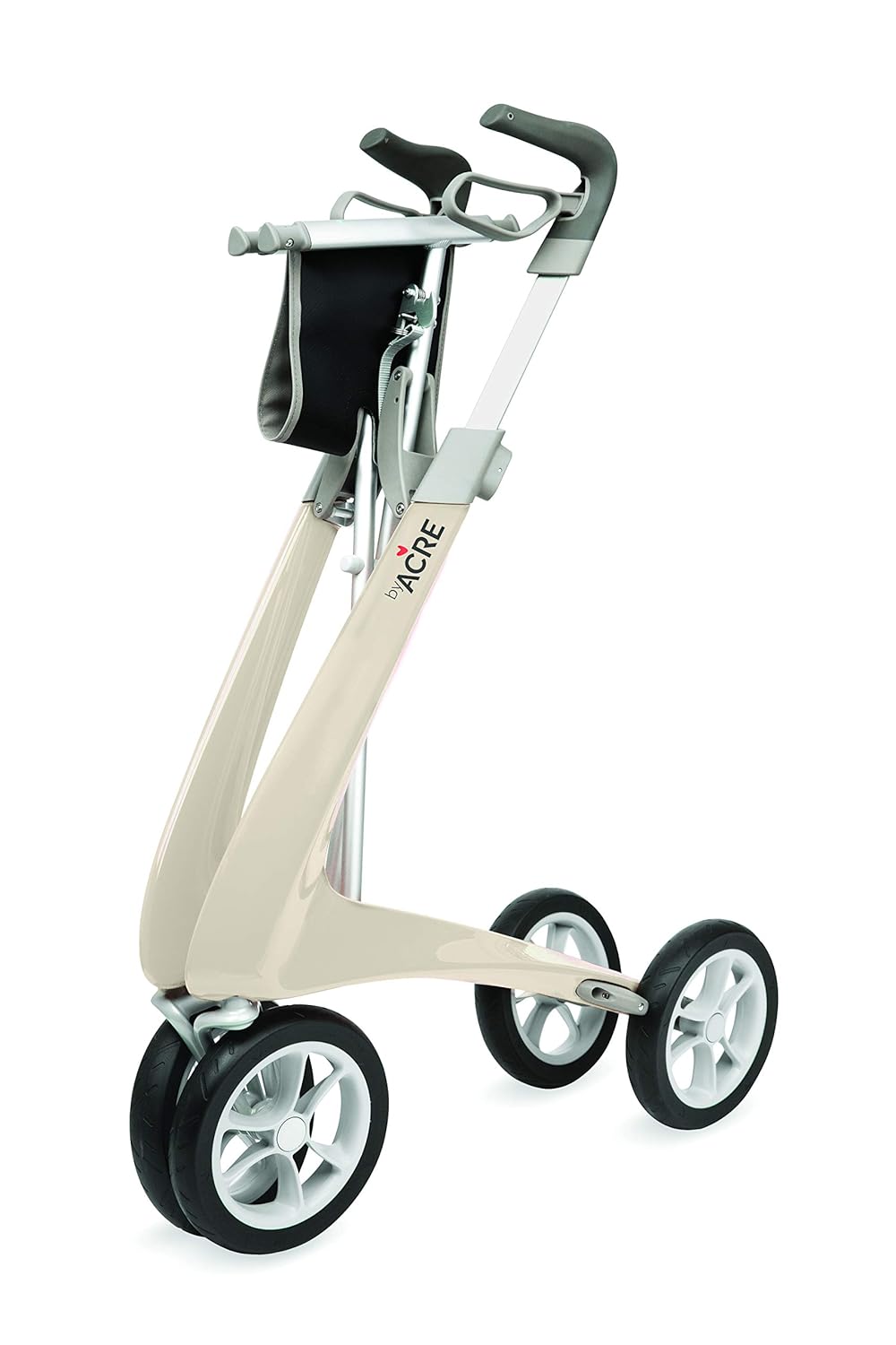 Carbon Ultralight Rollator Walker with Organizer Bag, Wide Track Q690