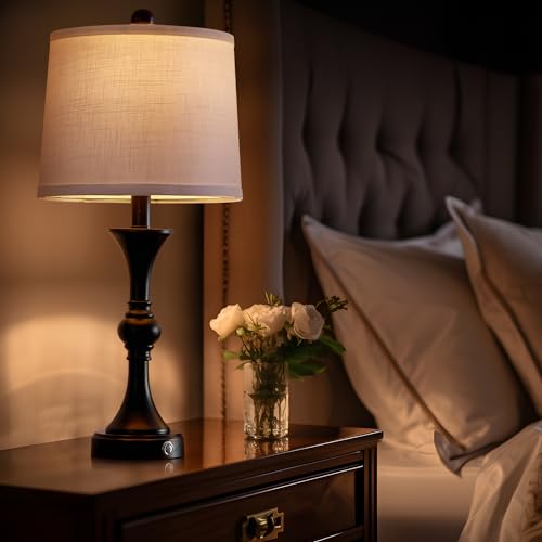 Modern Table Lamps Set of 2 with USB Charging Port for Living Room Bedroom G72369