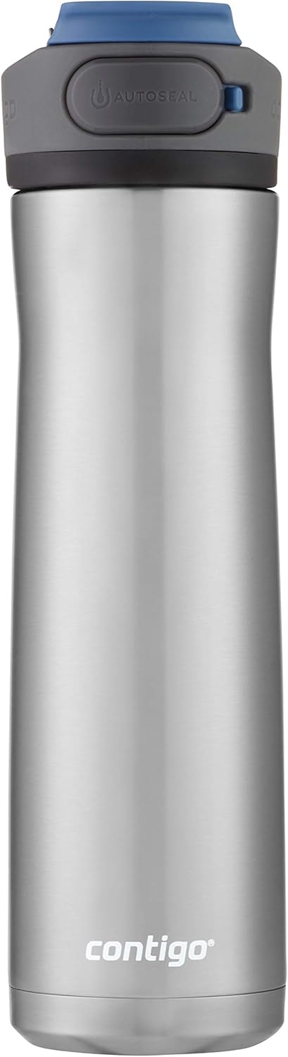 24oz Stainless Steel Water Bottle with Autoseal Lid V7433