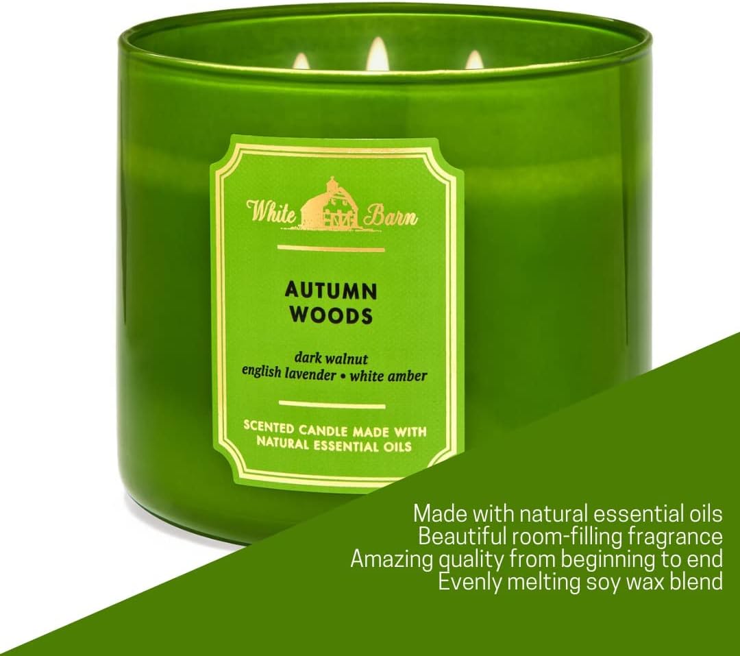 3-Wick Candle with Essential Oils - 14.5 oz F71313