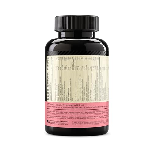 Women's Daily Multivitamin with Iron, Vitamin C, Zinc and D, 120 Capsules B4749
