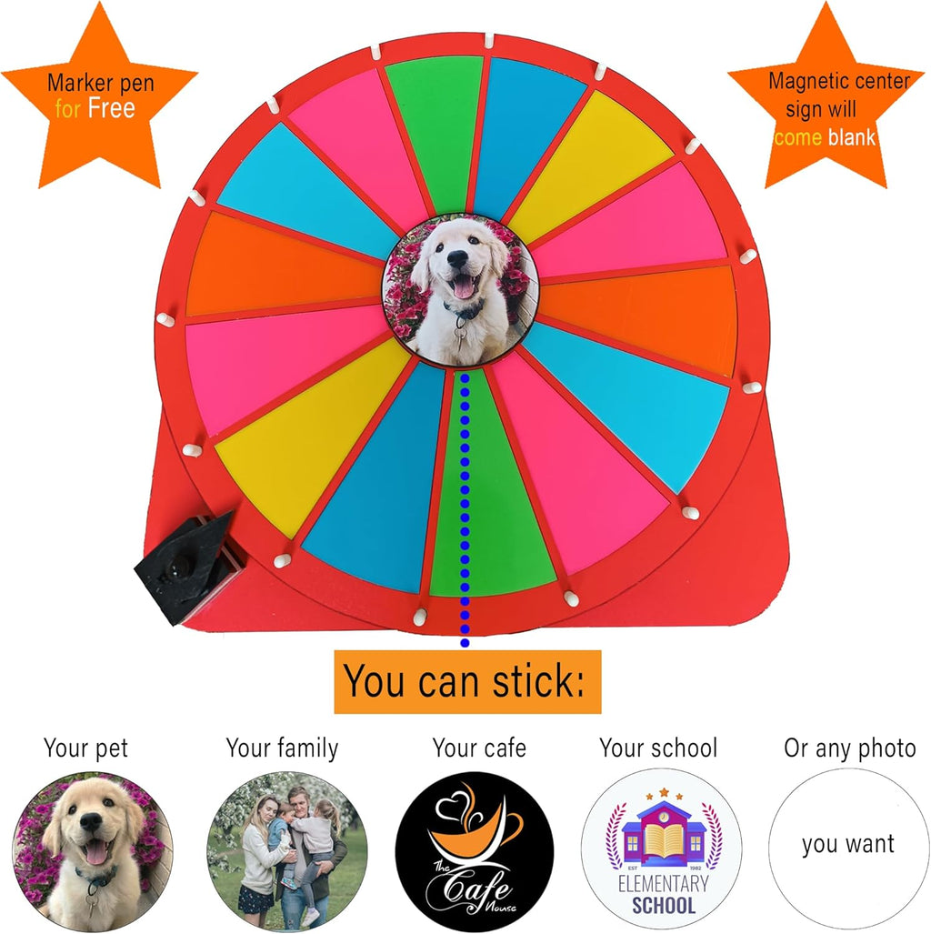 18 Slot Spinning Prize Wheel for Tabletop Games T37580