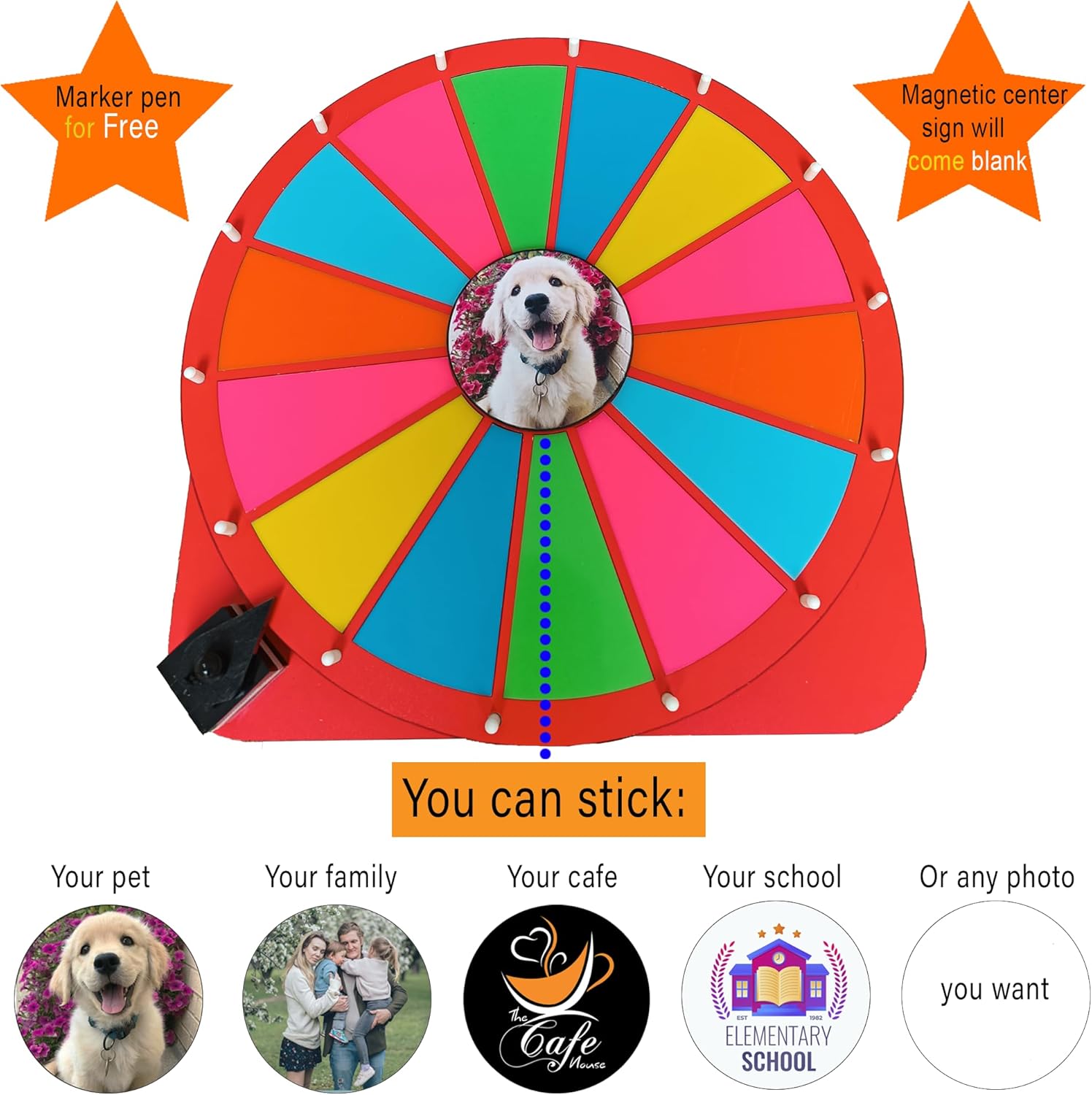 18 Slot Spinning Prize Wheel for Tabletop Games T37580