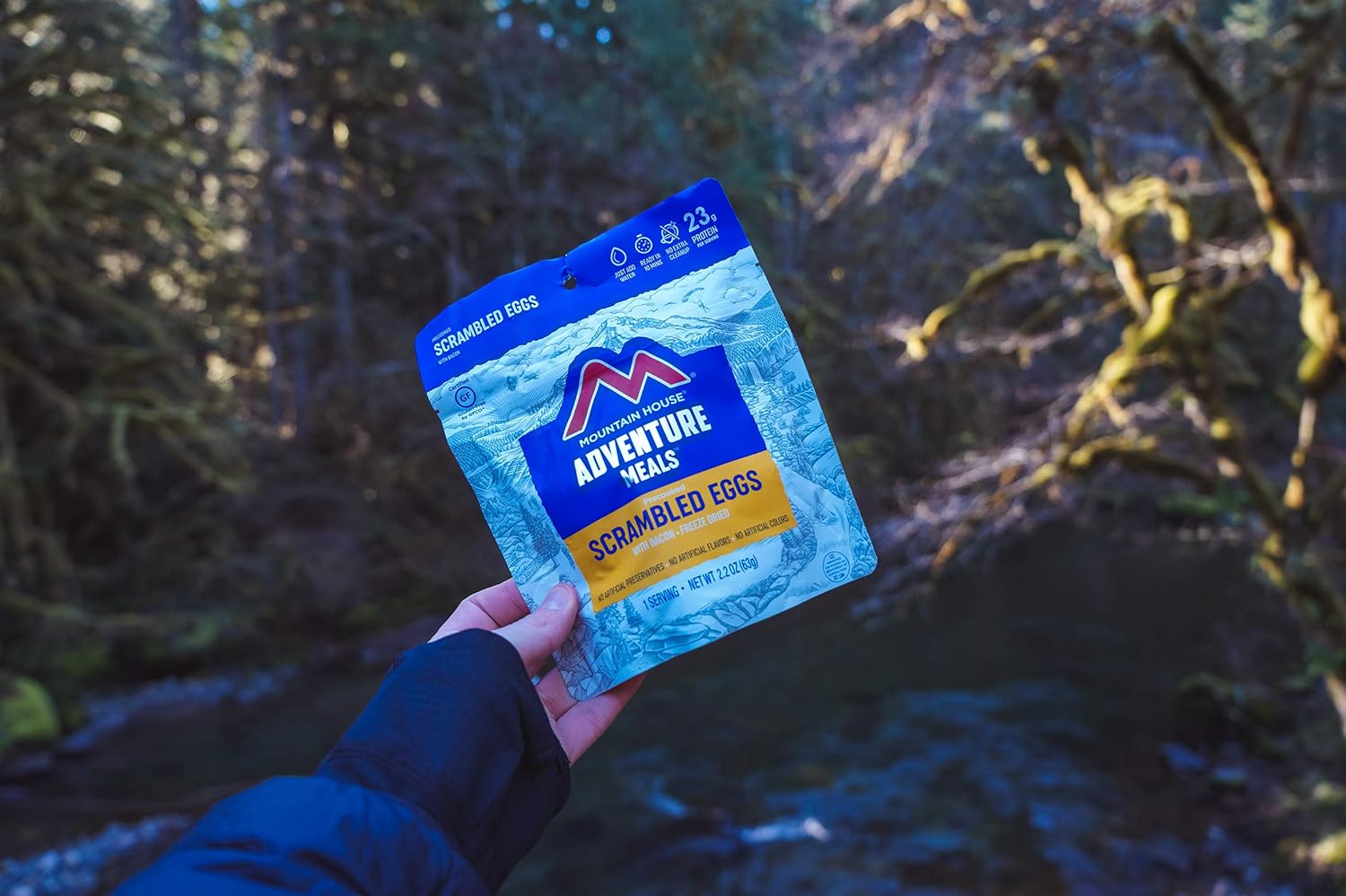 Scrambled Eggs with Bacon Freeze Dried Camping Food M1482