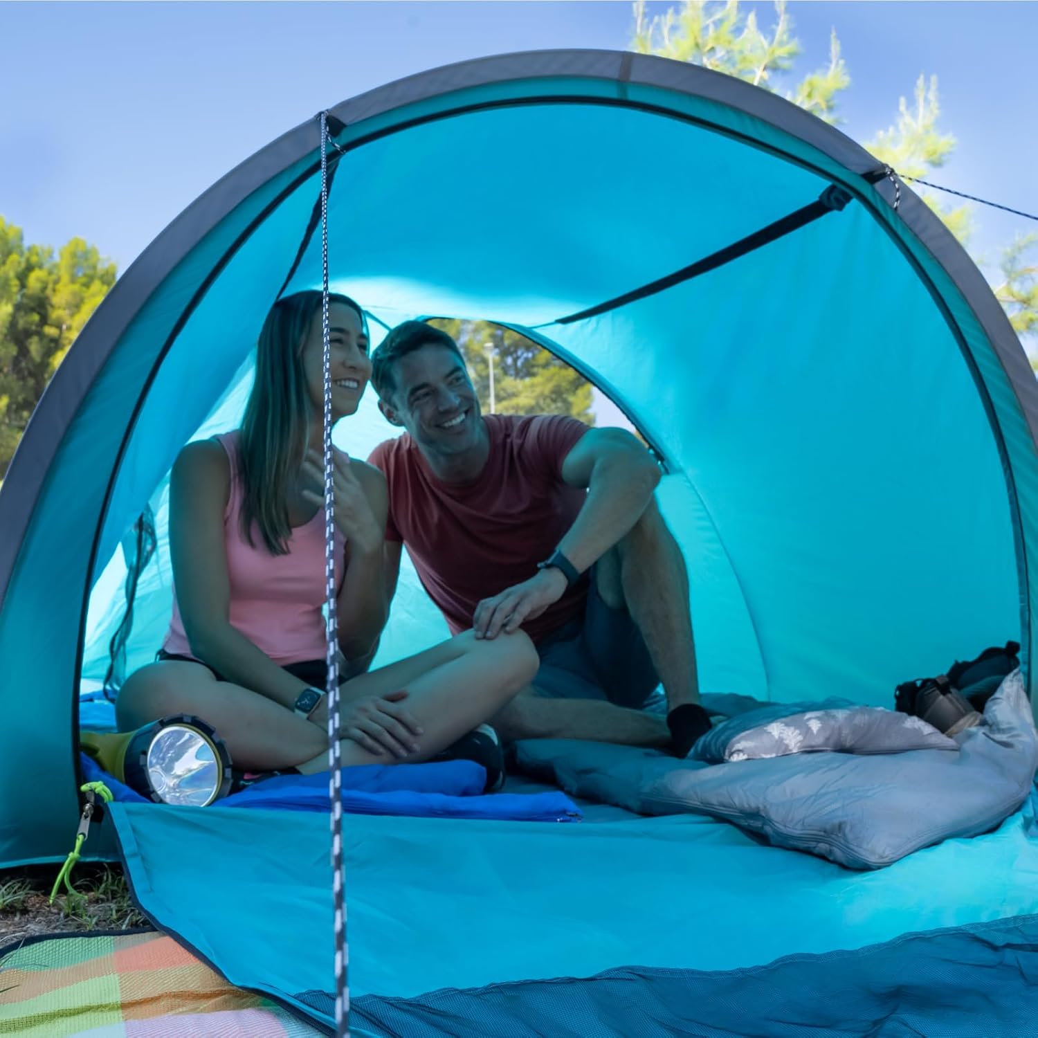 Truck Bed Tent for Camping, Waterproof Double Layer Pop Up, Fits 5.5-8 Ft Pickup Truck Y8456