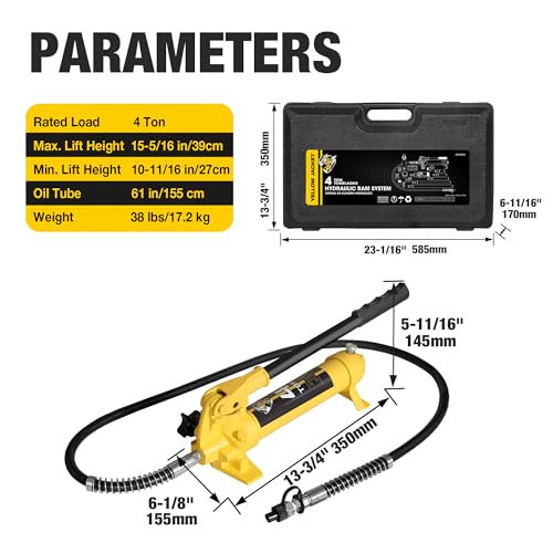 4 Ton Hydraulic Porta Power Kit with Carrying Case Q981