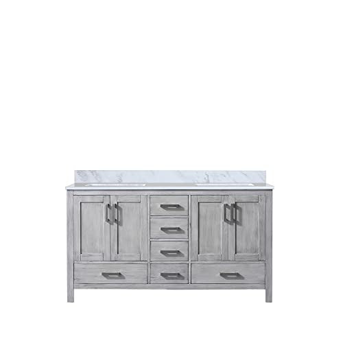 Double Bath Vanity with Carrara Marble Top Q223261