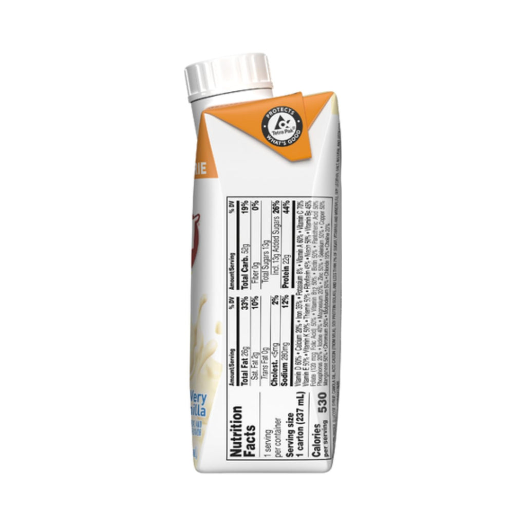 Very High Calorie Nutritional Drink, Very Vanilla, 8 FL OZ (Pack of 27) L58653