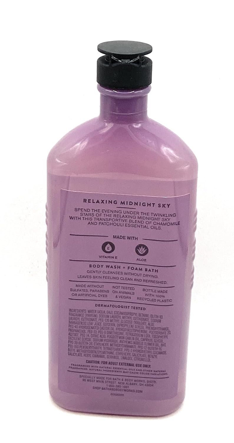 Chamomile Patchouli Body Wash and Foam with Vitamin E & Aloe, 10 fl oz B953135