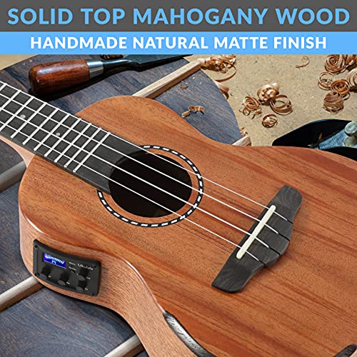 23" Acoustic Electric Tenor Ukulele with Gig Bag and Picks Z57904