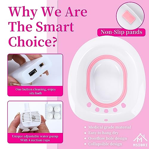 Electric Sitz Bath for Toilet Seat, Postpartum Care Basin, Collapsible I646758