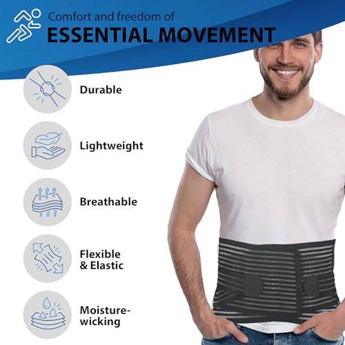 Back Brace for Lower Back Pain with Lumbar Pad, Breathable Support Belt W1368