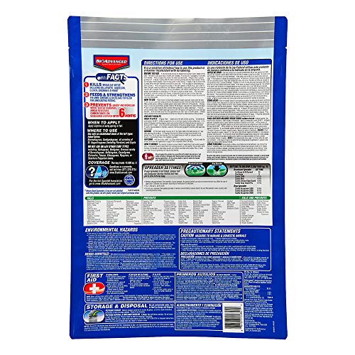 Weed and Feed Granules for Southern Lawns, 25 lb H50726