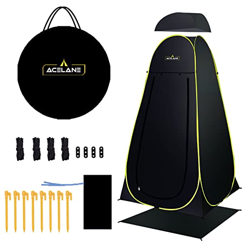 Pop Up Privacy Tent Camping Shower Changing Room Rain Shelter Foldable with Carry Bag N314