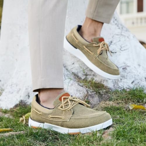 Men's Orthopedic Slip On Shoes for Plantar Fasciitis, Casual Canvas Loafers X612