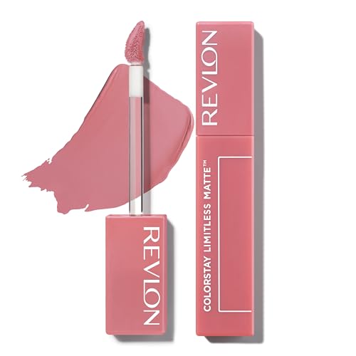 REVLON Lipstick, ColorStay Limitless Matte Liquid Lipstick, Vegan Formula, No-Budge Matte, Longwear Lipstick, Long Lasting, Lightweight/Comfortable, Waterproof, 016 Extra Shot, 0.17 fl oz
