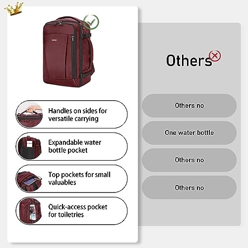 Travel Backpack 18x14x8 Personal Item Carry On with 13 Pockets V923