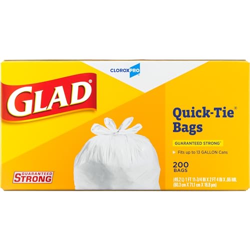 Kitchen Trash Bags, 13 Gallon, 200 Count G7913