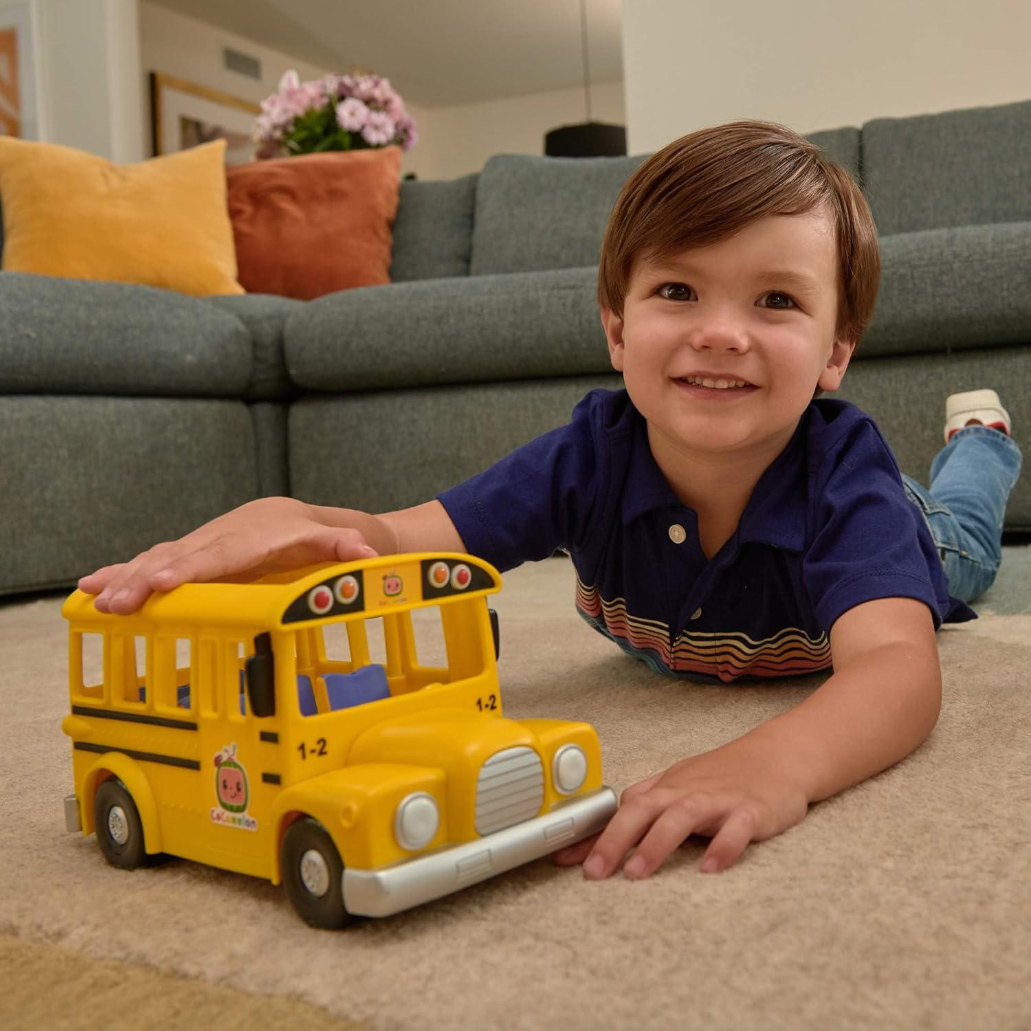 Musical Yellow School Bus with Removable Figure P812391