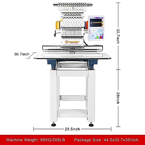 Commercial Embroidery Machine with 15 Needles and Touch Screen Q625