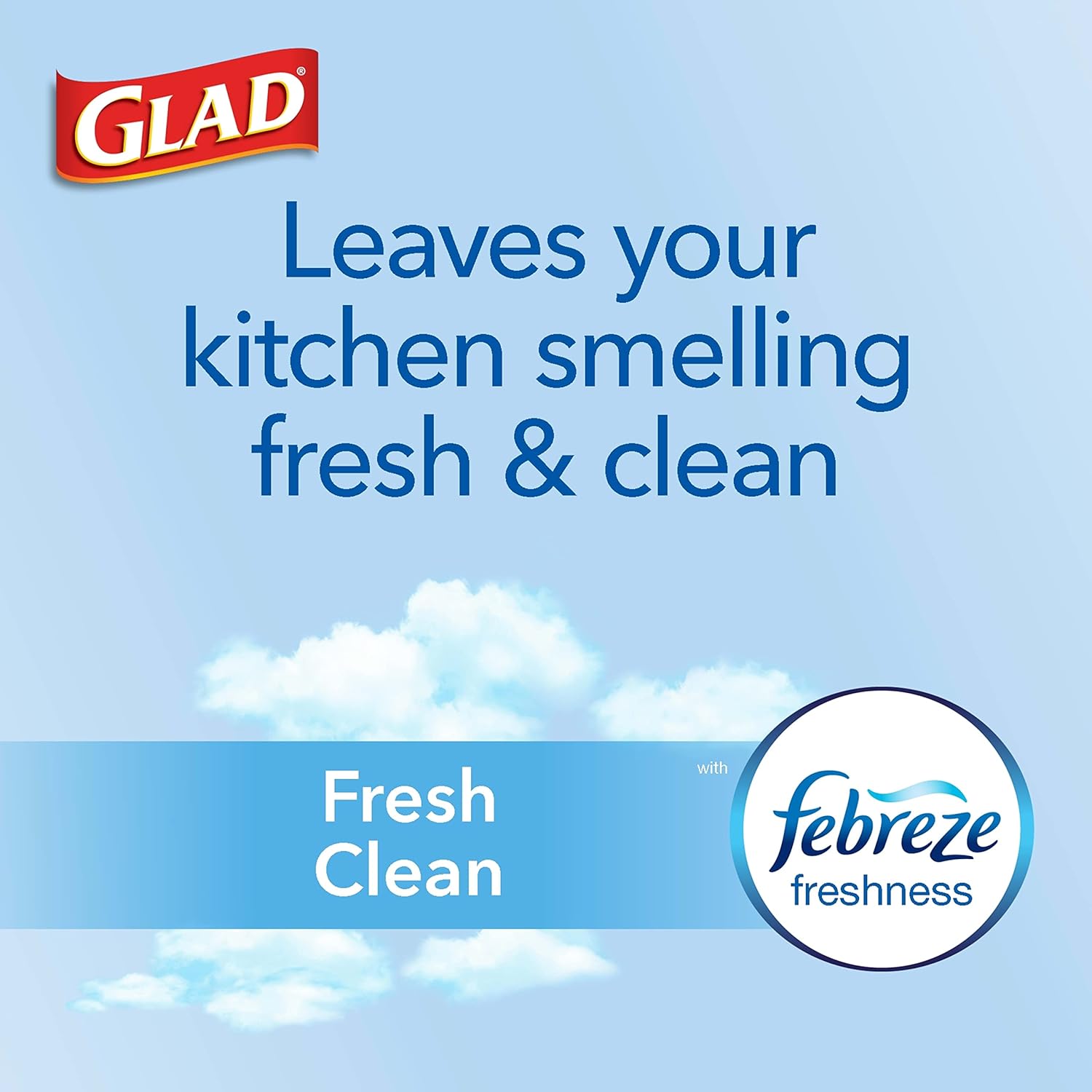 Tall Kitchen Drawstring Trash Bags, Fresh Clean, 13 Gal, 40 Ct D201