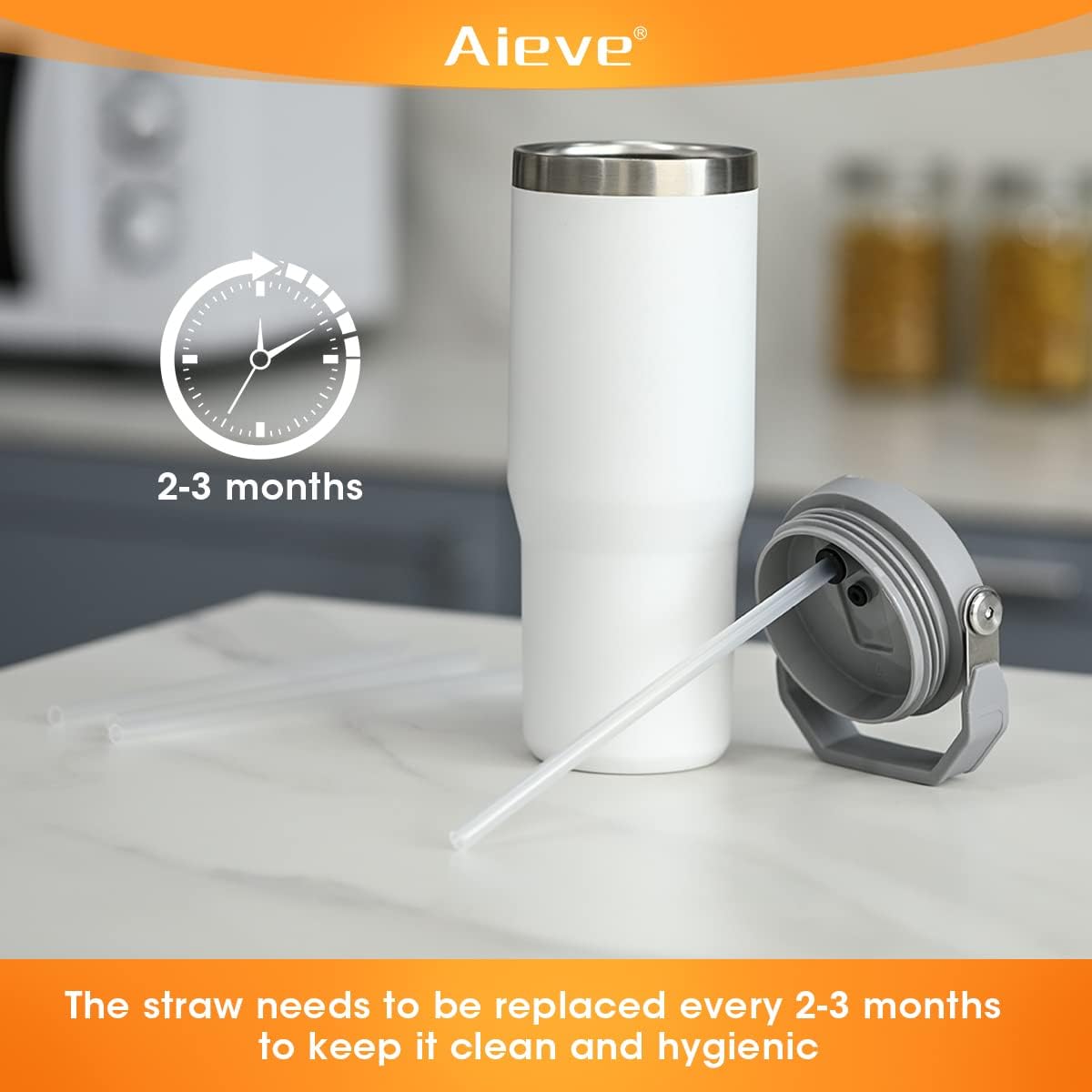 Straw Replacement for 30 oz Tumbler, 6 Pack H1273