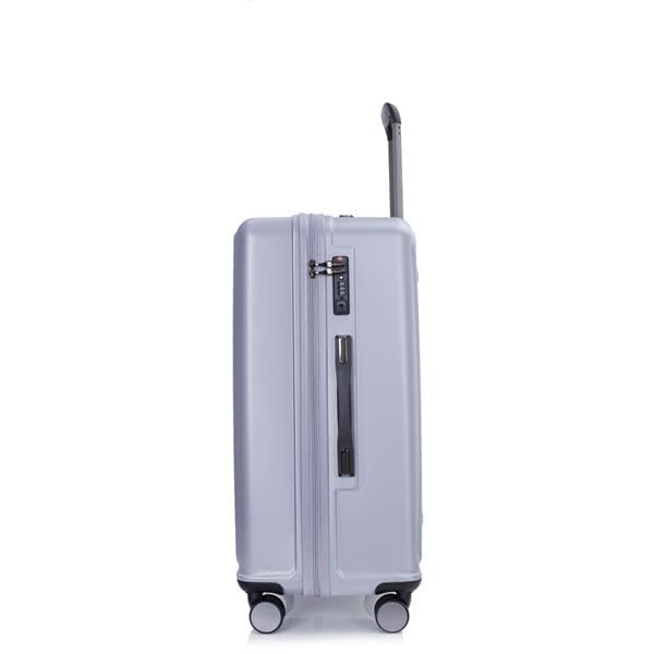 3 Piece Luggage Set, Lightweight PC+ABS Suitcase with Spinner Wheels and TSA Lock U64882