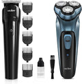 Sejoy Electric Razor for Men & Body Hair Trimmer Clipper for Men,Electric Hair Trimmer, Beard Trimmer with Travel Lock, Waterproof, 90 Min Battery Life, USB Rechargeable