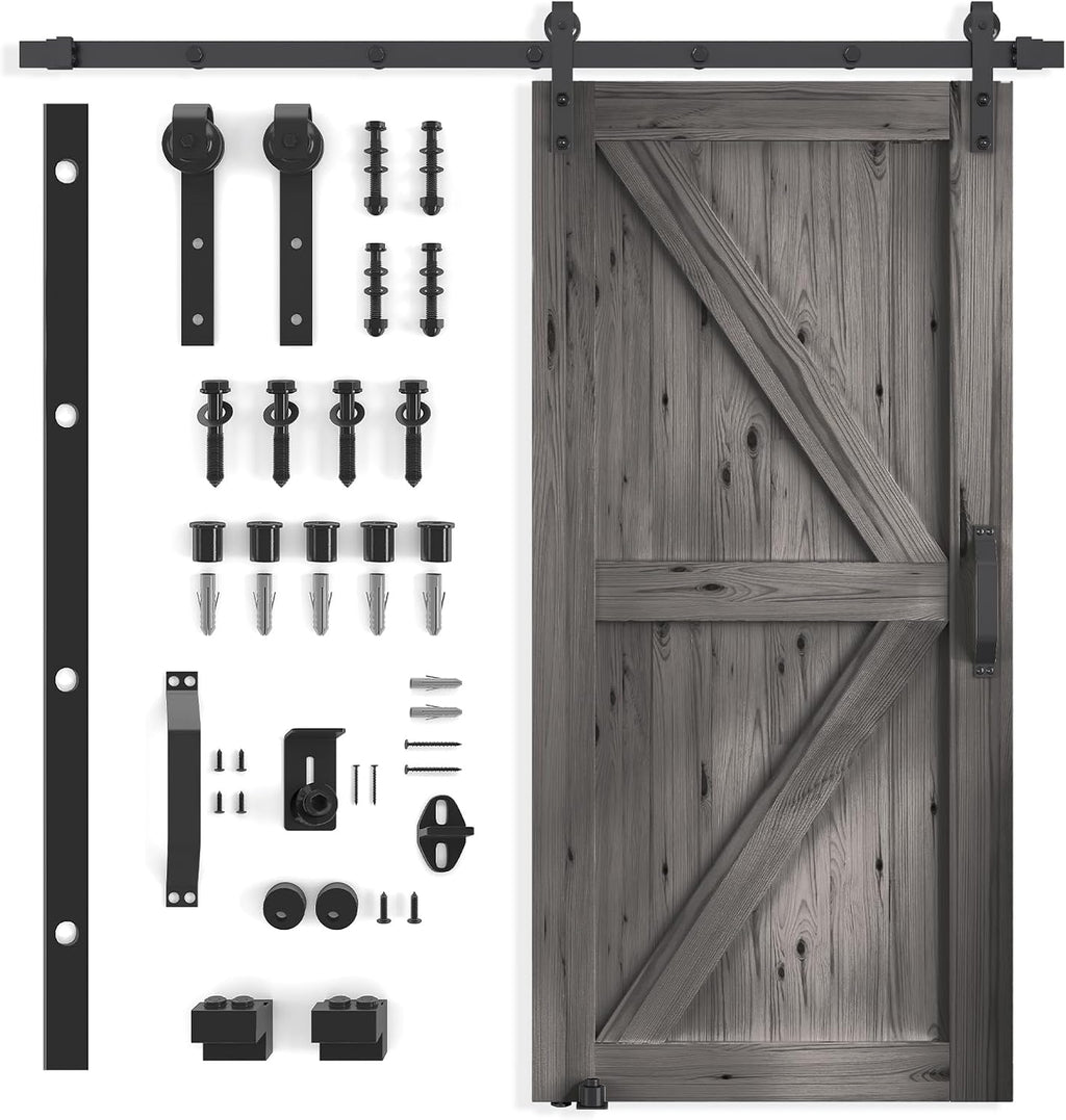 Sliding Barn Door with Hardware Kit for Interior Rooms and Closets Y2011