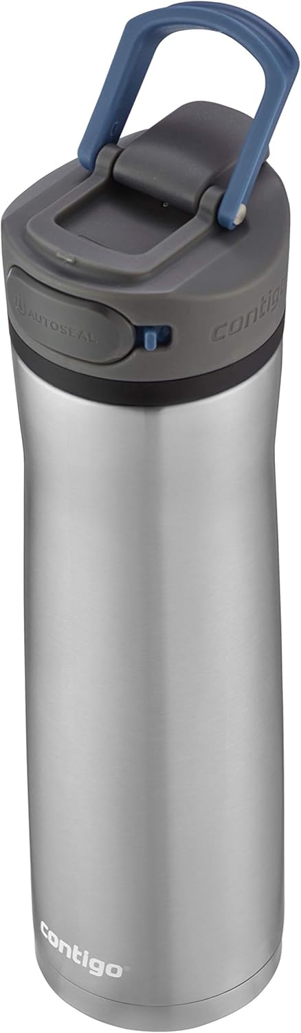 24oz Stainless Steel Water Bottle with Autoseal Lid V7433