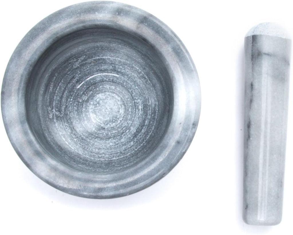 Marble Mortar and Pestle, White R852