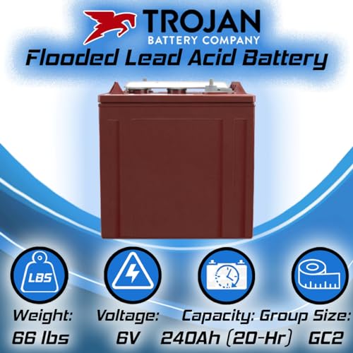 6V 240Ah Deep Cycle Battery, 6 Pack C653