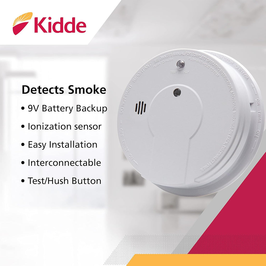 Smoke Detectors with Battery Backup, 2-Pack W900790