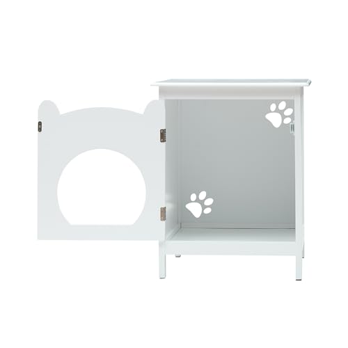 Cat Litter Box Enclosure with Side Table N1892