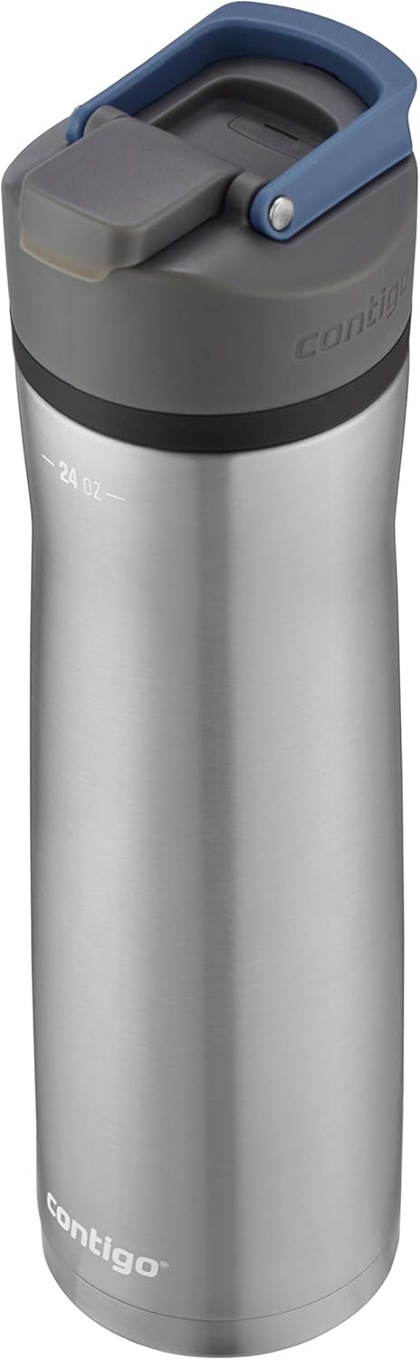 24oz Stainless Steel Water Bottle with Autoseal Lid V7433