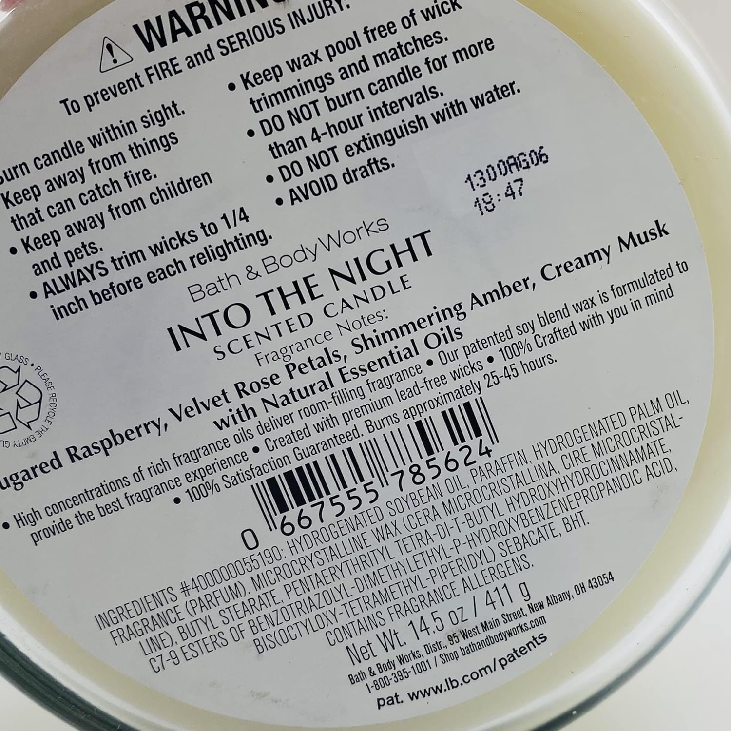 3 Wick Candle 14.5oz E2548