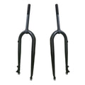 CDHPOWER 26X4 Fat Tire Bike Fork, Disc Brake Steerer 215mm, Steel Rigid Bike Fork 1" Threaded Bicycle Front Fork