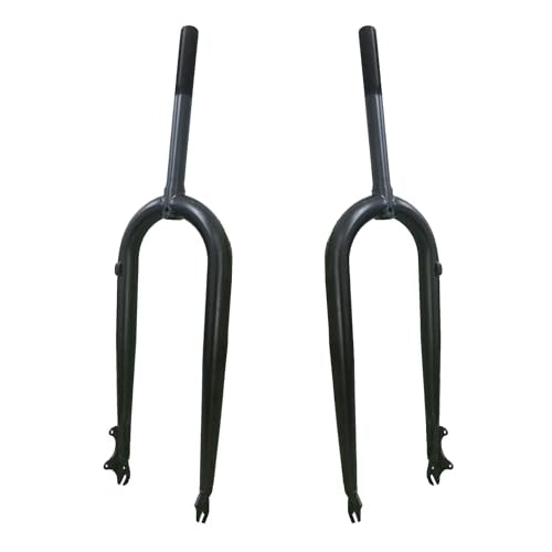 CDHPOWER 26X4 Fat Tire Bike Fork, Disc Brake Steerer 215mm, Steel Rigid Bike Fork 1" Threaded Bicycle Front Fork