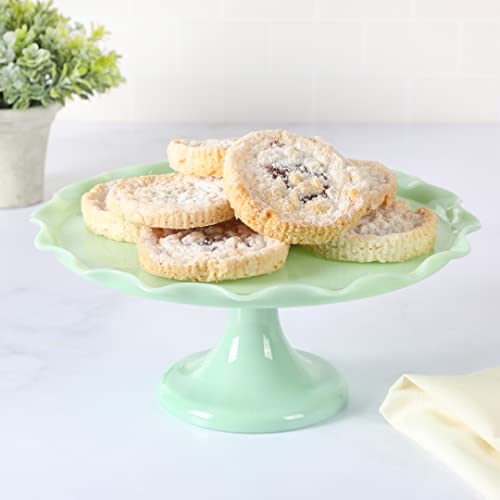 Jadeite Cake Stand with Glass Dome R343
