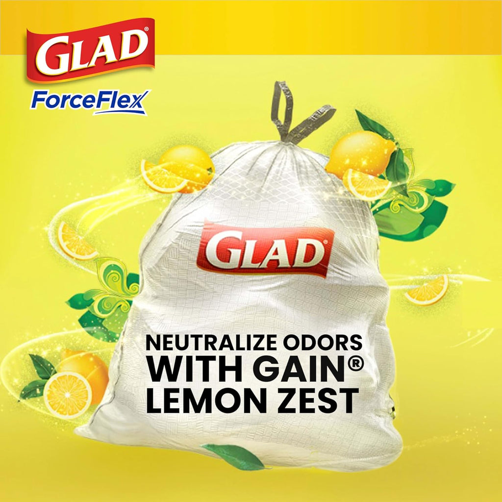 Tall Kitchen Drawstring Garbage Bags, 13 Gal, 110 Ct Q28498
