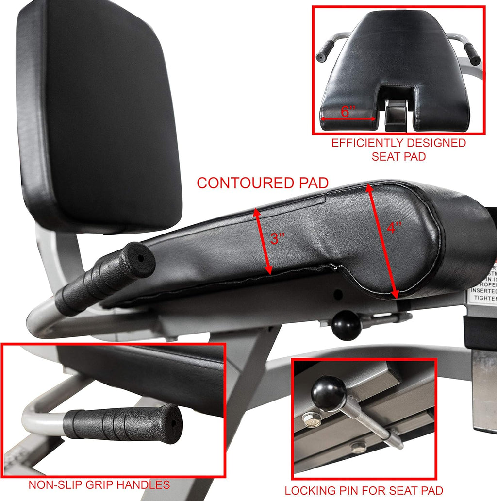 Adjustable Leg Curl Extension Machine, Plate Loaded, 8 Positions Y9301